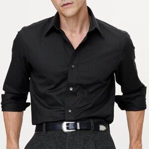 Banana Republic Slim Fit Wrinkle Resistant Button Up Dress Shirt L